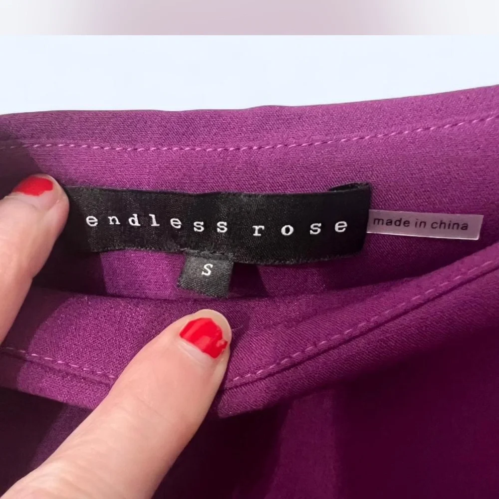 Endless Rose Skort Size Small Purple Wrap Front Mini Skirt‎ Shorts